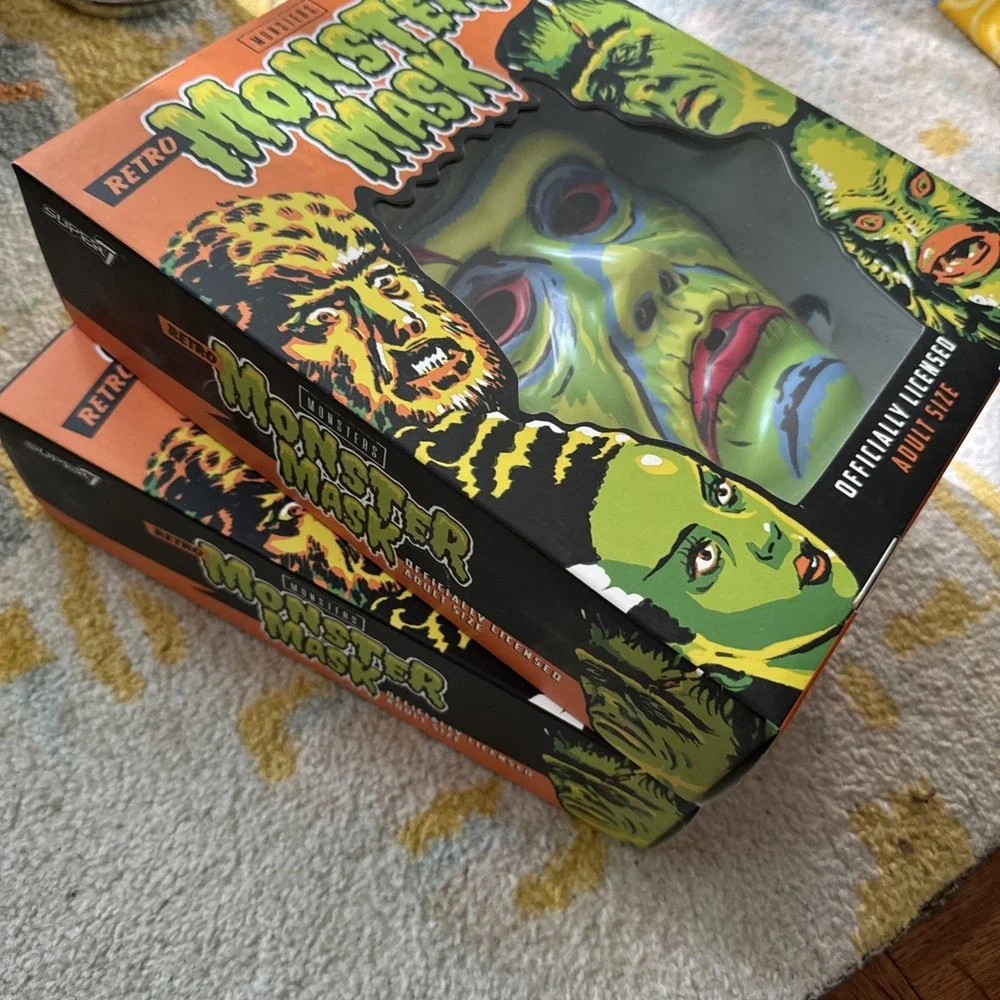 SUPER7 - Retro Monster Mask - Frankenstein & Wolfman - Universal Studios - NEW